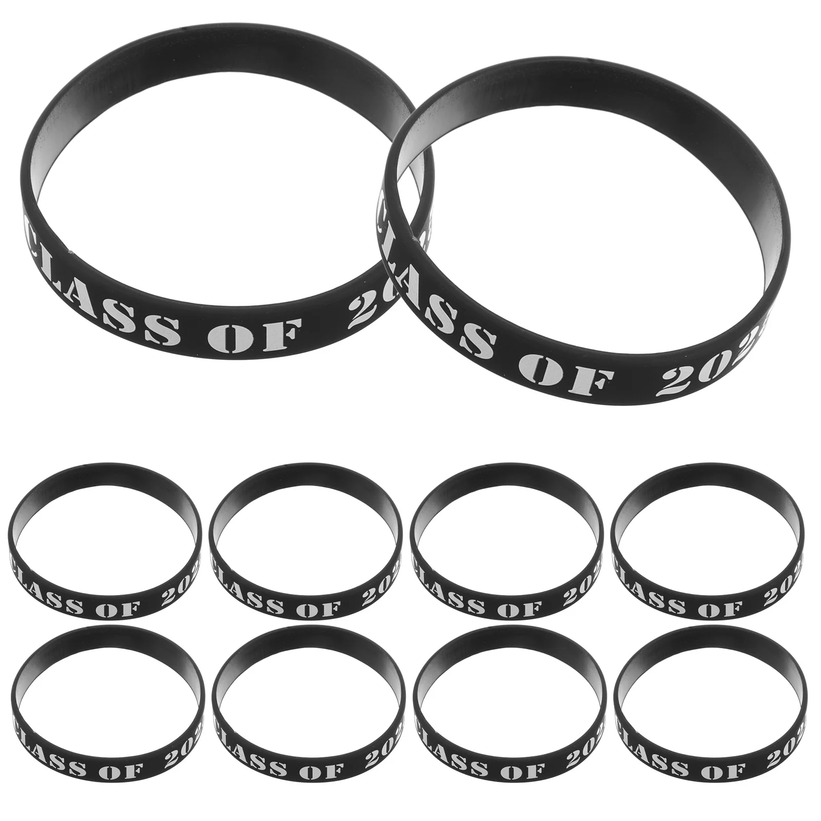 

10 Pcs Graduation Themed Wristband Party Bracelet for Graduations Bracelets Favors Silicone