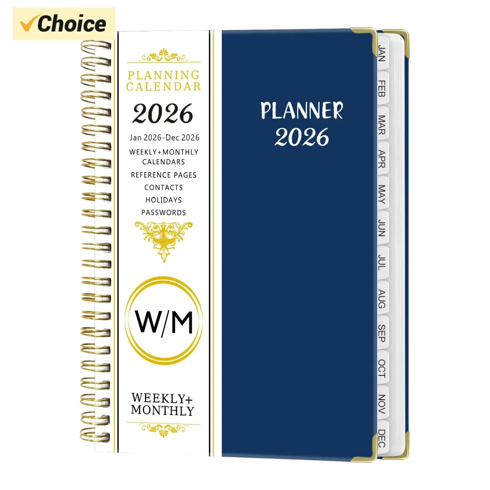 

Ежедневник-планировщик на 2026 год: ежедневное, еженедельное и ежемесячное планирование, учет работы и отслеживание целей