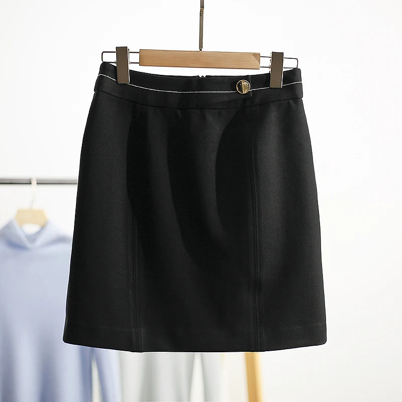 

Новая весенняя женская облегающая короткая юбка с высокой талией, в уличном стиле, из смесовой ткани (полиэстер, нейлон, спандекс)