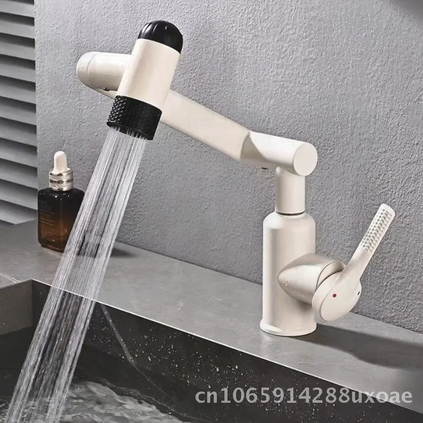 Multifunctional Lucky Cat Faucet with Four-Speed Mode Stainless Steel Bathroom Basin Mixer Tap Hot And Cold Water Outlet Modern
