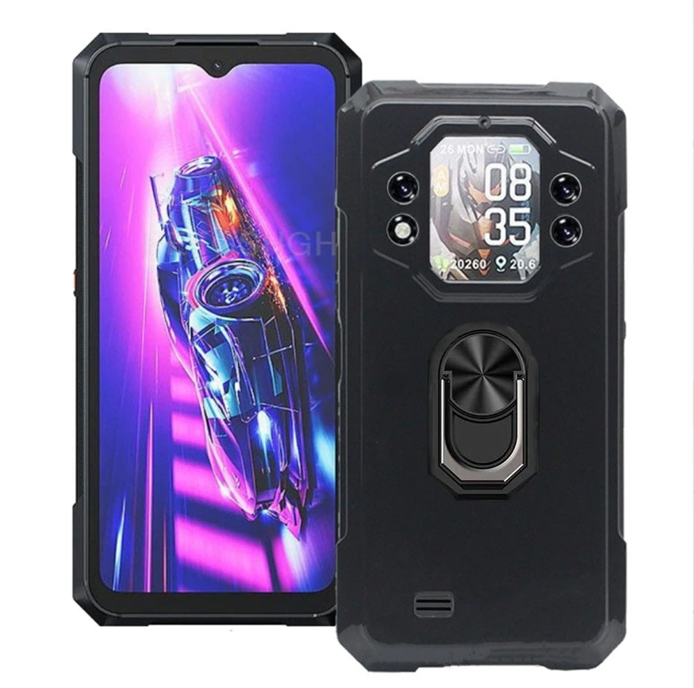 For Cubot KingKong Star 2 6.72" Back Finger Ring Soft TPU Silicone Case For Cubot KingKongStar2 Star2 Bracket Phone Cover