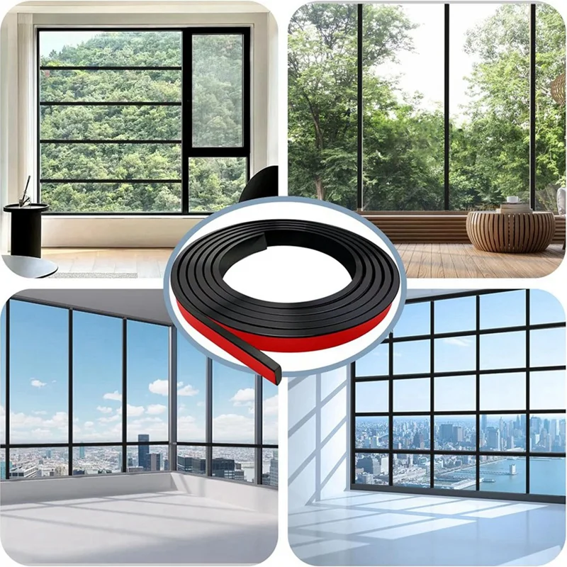 5 Rolls Total Window Grille Inserts Grid Kit Self Adhesive Peel And Stick Trim Simulated DIY Window Decorative