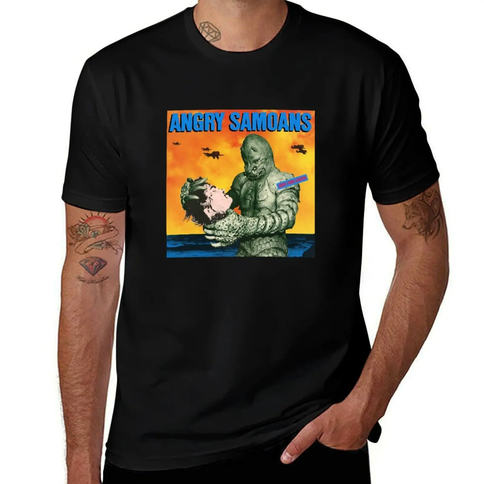 

Футболка Angry Rock, мужские футболки с забавным рисунком, мужская футболка из 100% хлопка