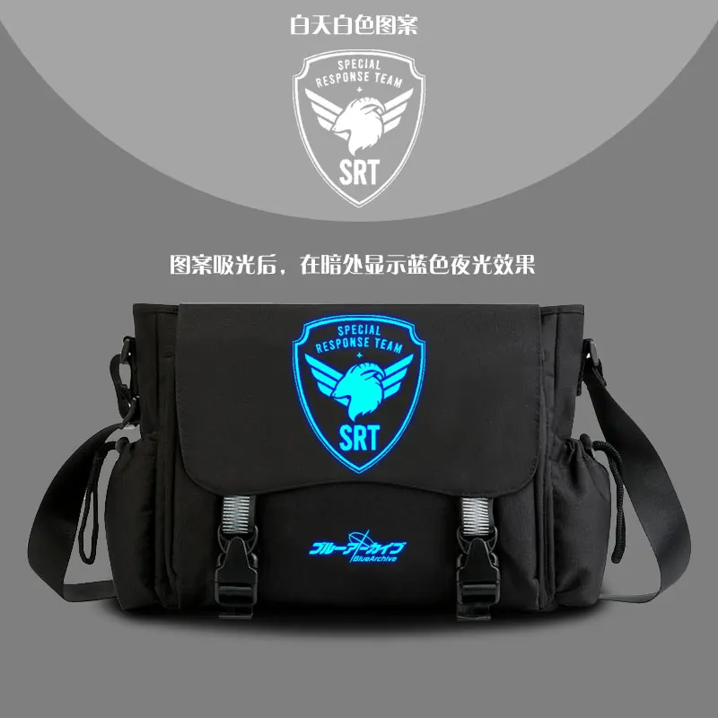 Neue anime blau archiv sunaookami shiroko tasche cosplay schale schale schult aschen rucksack für teen mädchen jungen lässige reisetasche