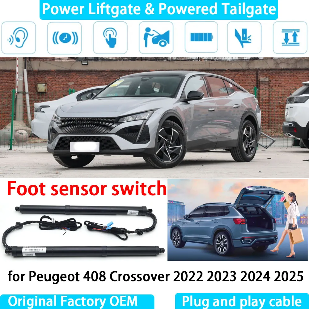 

for Peugeot 408 Crossover 2022 2023 2024 2025 Automatic Electric Power Liftgate Powered Tailgate Strut Tail Gate Lift System