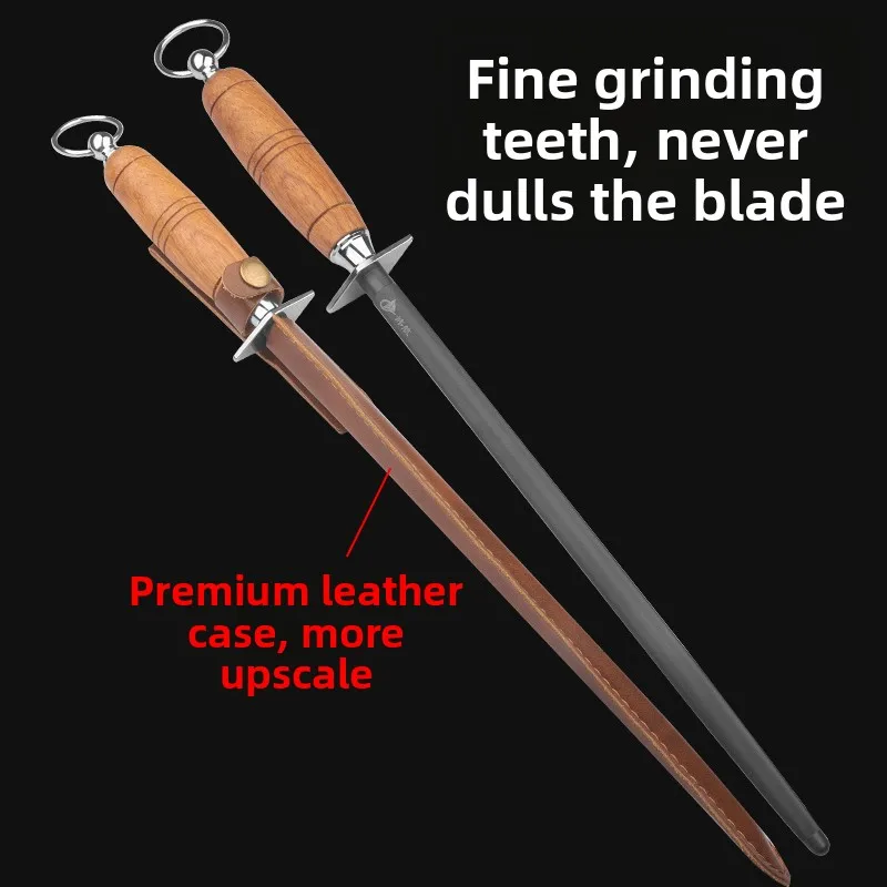 

Black Steel Ultra-Fine 6000 Thread Quick Sharpening Stick Professional Butcher Knife Sharpener Home Use Fast Sharpening Stone