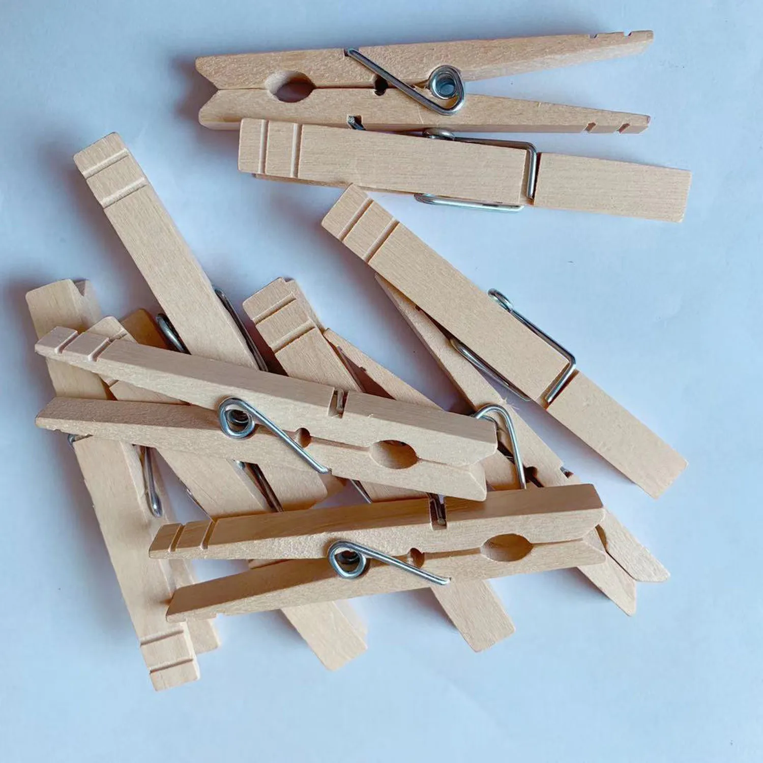 24 Pack , And Moisture Resistant Clothes Pegs, Durable Wood Clothing Pins, Strong Grip, Dry Laundry On Clothesline, Bag Clips