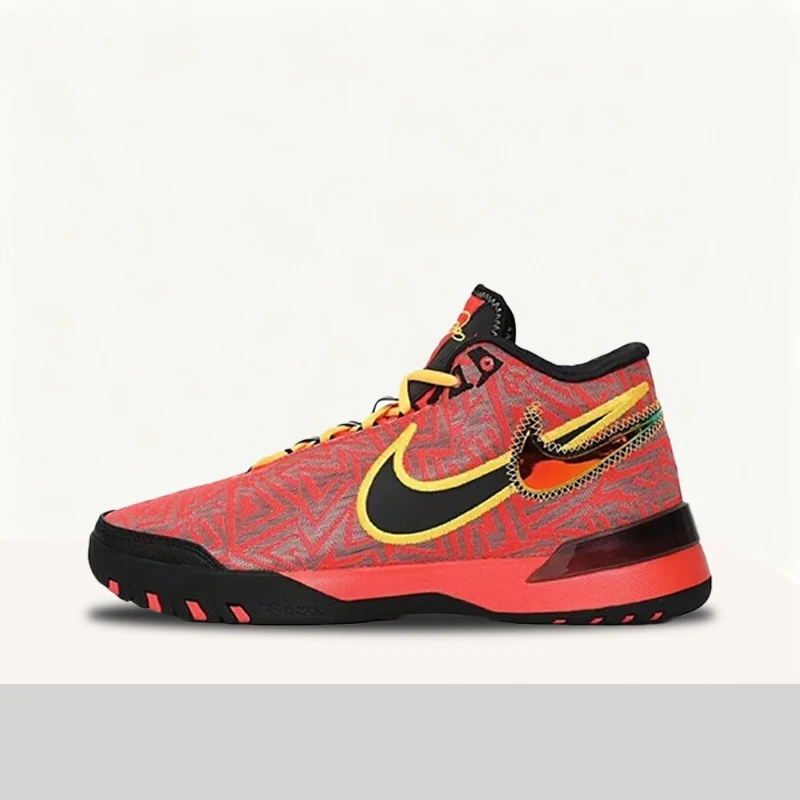 

Мужские баскетбольные кроссовки Nike LeBron NXXT: удобные, прочные, нескользящие и износостойкие, до середины икры - красные HF0711-600