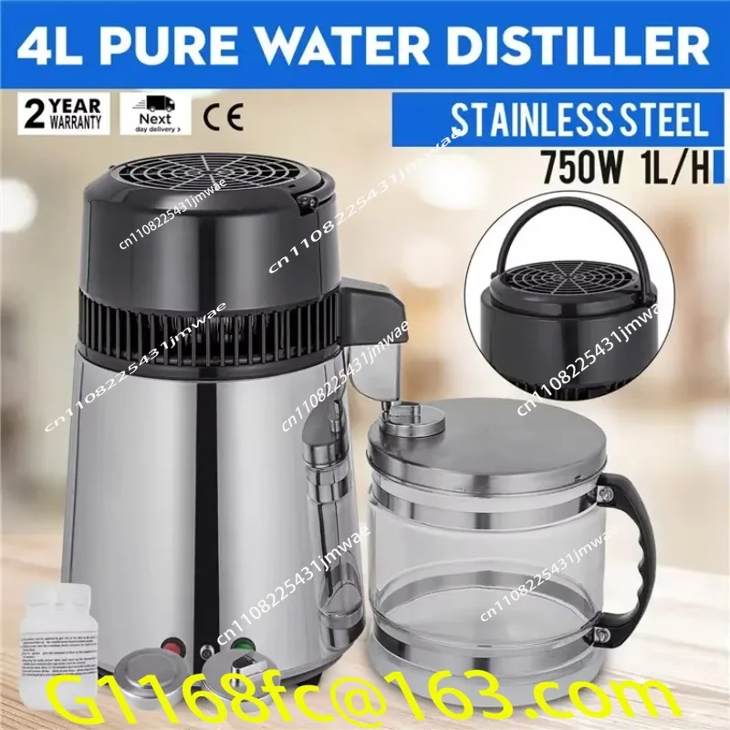 High Quality 1.5L/H Household 4L Distiller Laboratory Distiller