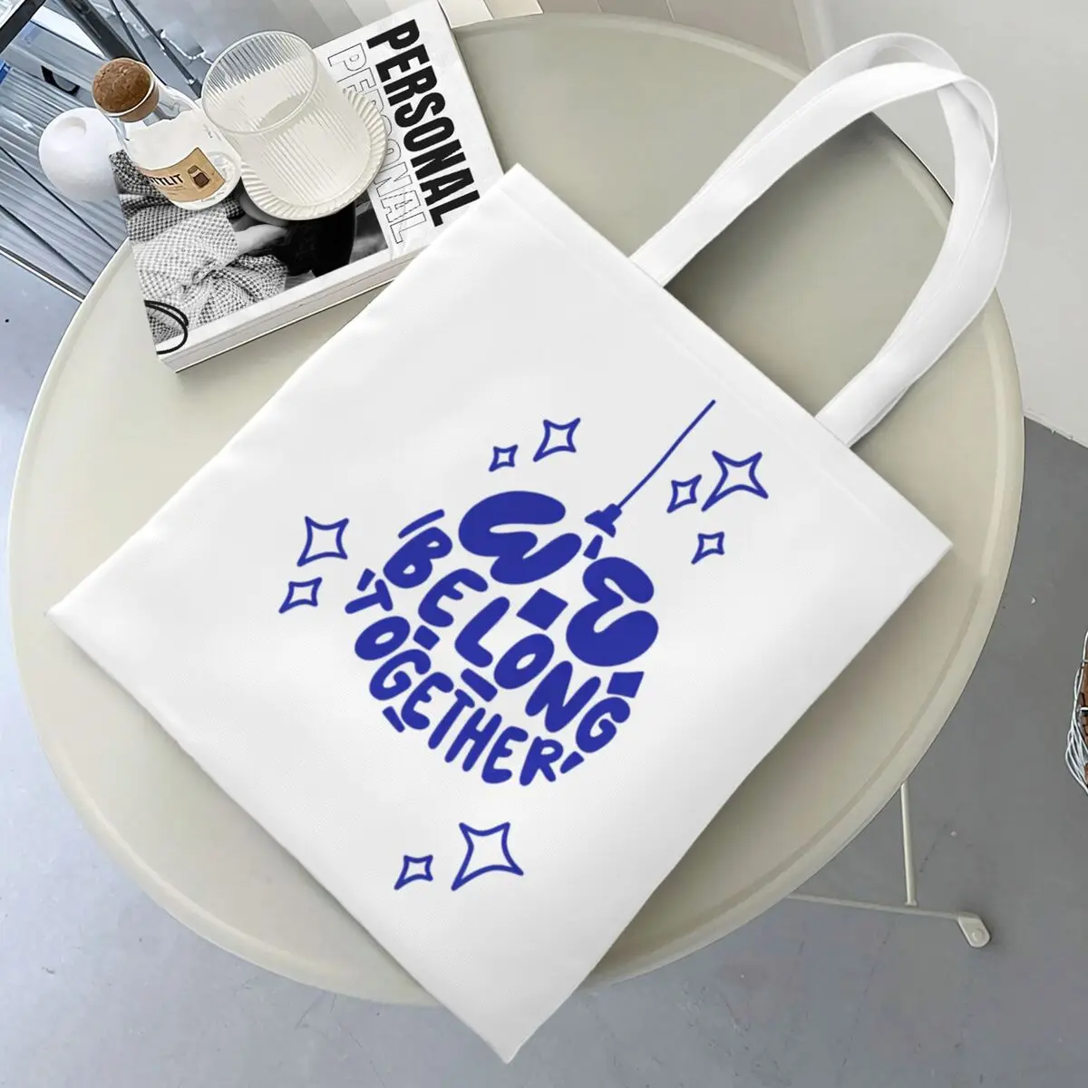 Harrys Styles We Belong Together Shopper Bag Streetwear Handbags Lady Custom Shopping Bags Elegant Cloth Tote Bag