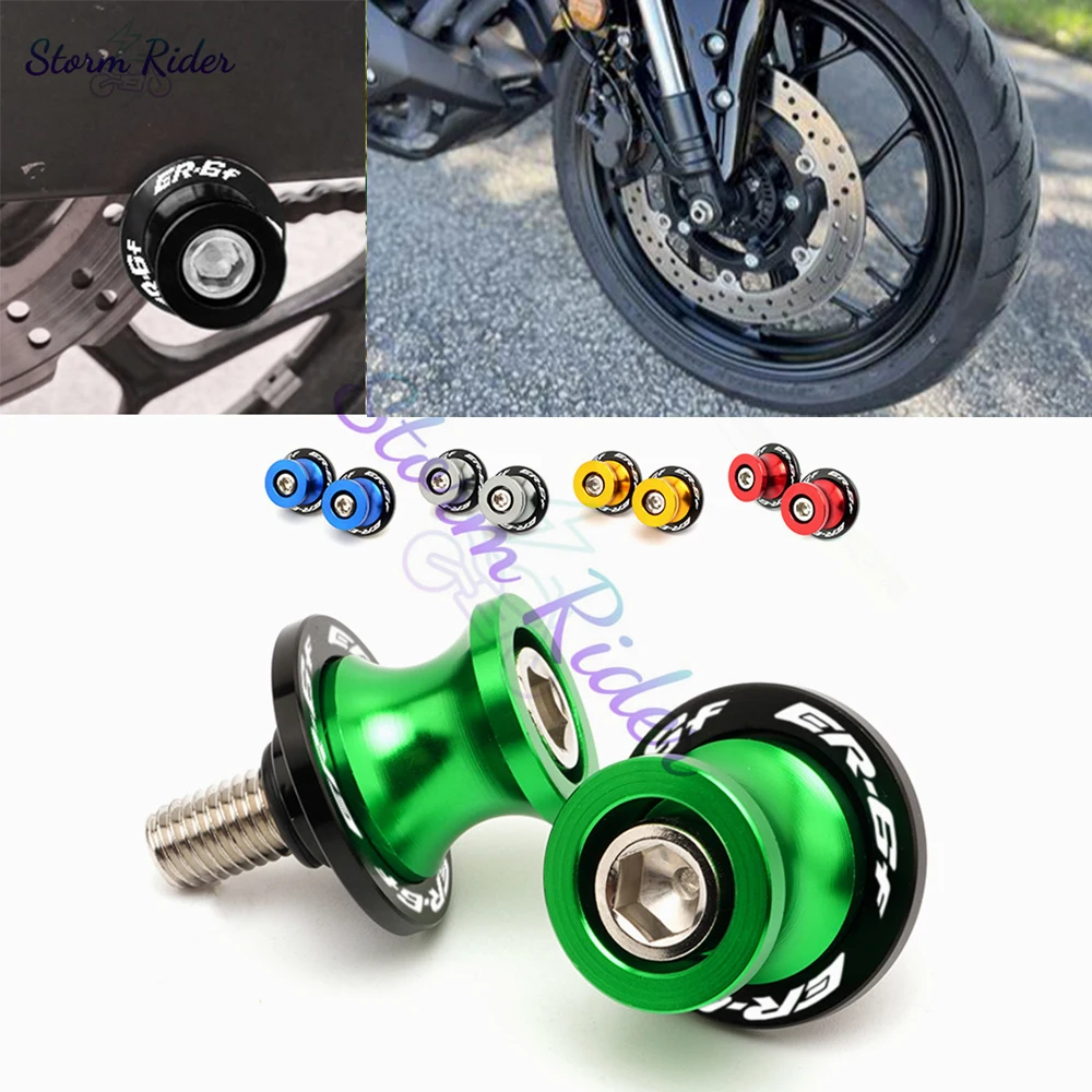 Carretes basculantes para motocicleta, soporte deslizante, pernos CNC de 10MM, accesorios para KAWASAKI ER-6N, ER6N, ER6F, ER 6N, 6F, ER 6 F