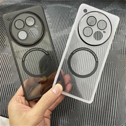 Magnetic Case For Infinix Zero 40 5G Case Soft Silicone Clear MagSafe Cover For Infinix Zero40 Camera Protection Shell Bumper