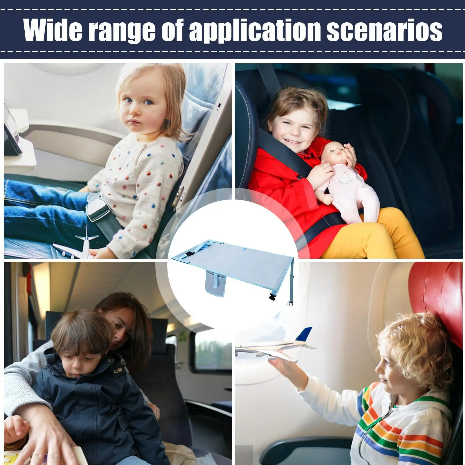 

Airplane Seat Extender For Kids Portable Plane Bed Foot Rest For Flights Folding Portable Baby Flights Travel Must Haves Plane