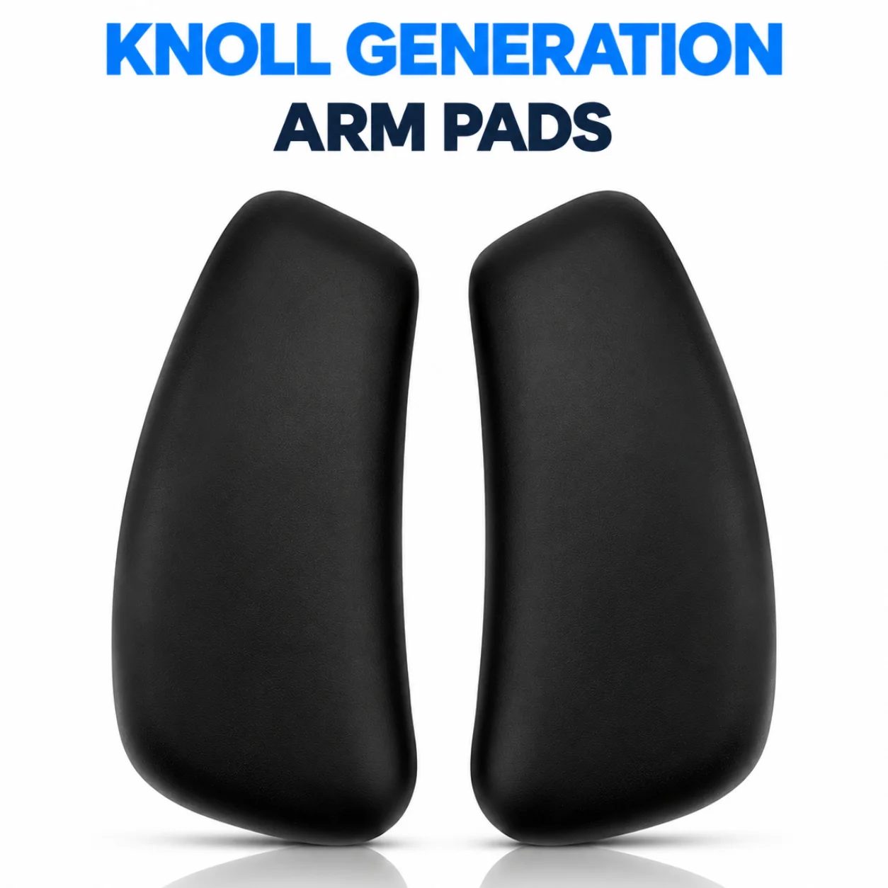 Replacement Arm Pads for Knoll Generation Chair Black 1 Pair Office Chair Armrest Pad Caps Repair Parts Accessories