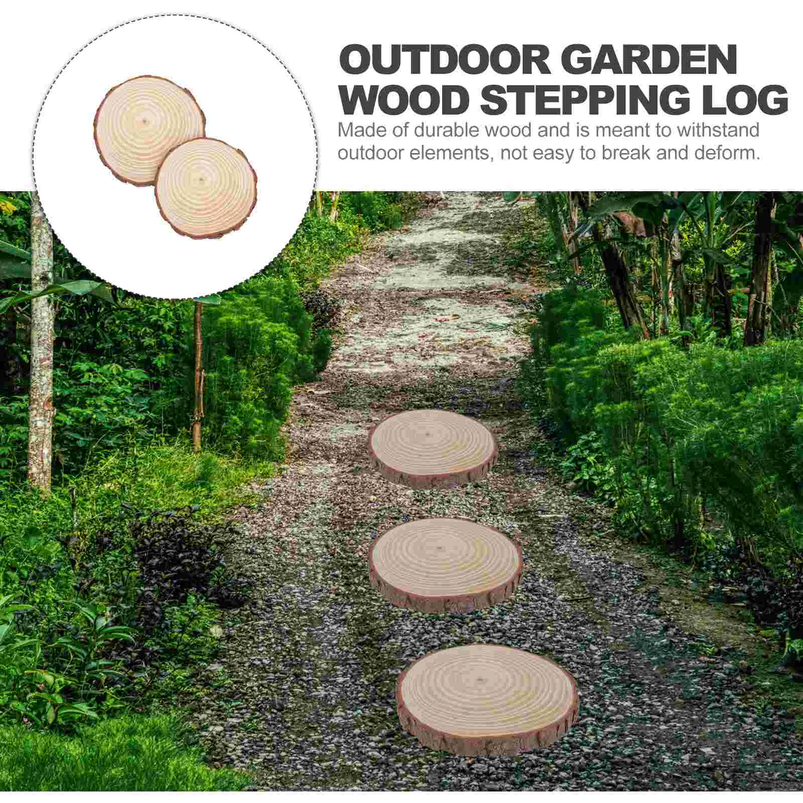 2 Pcs Garden Stepping Stones Outdoor Solar Spot Lights Power for Outdoors Patio and Lawn