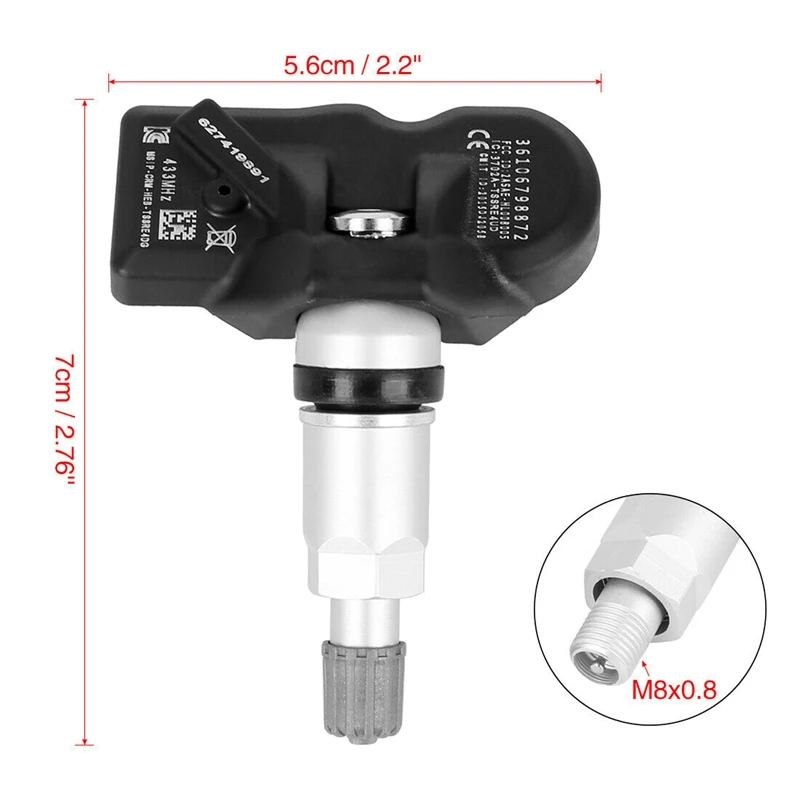 4X TPMS RDC Tire Pressure Sensor For -BMW 3 4 5 6 7 Series X1 X3 X4 Z4 Mini Rolls 36106798872,36106874830,36106890964