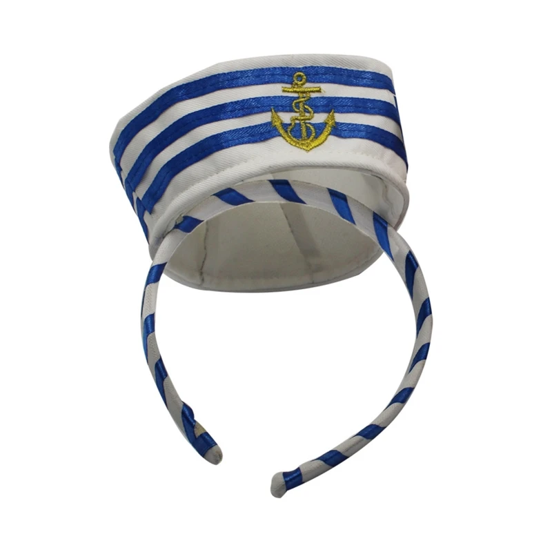 Bandeau de sauna en forme de chapeau de yacht marin créatif, cerceau de cheveux, performance de Noël, pièce de sauna, accessoires de costume de fête de festival, livraison directe