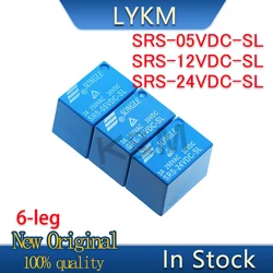 5/pz nuovo originale SRS-05VDC-SL SRS-12VDC-SL SRS-24VDC-SL un set di 6 piedi di conversione relè Songle In Stock