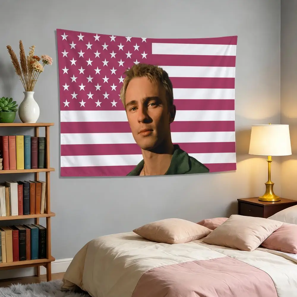 Drew Starkey Wall Deocr Tapestry Banner For College Dorm Bedroom Outdoor Living Room Wall Art Decor Party