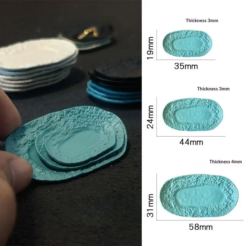 Mini French Dishes Rock Pattern Carved Tray Plate Miniature Steak Plate for Dollhouse Decor Scenes