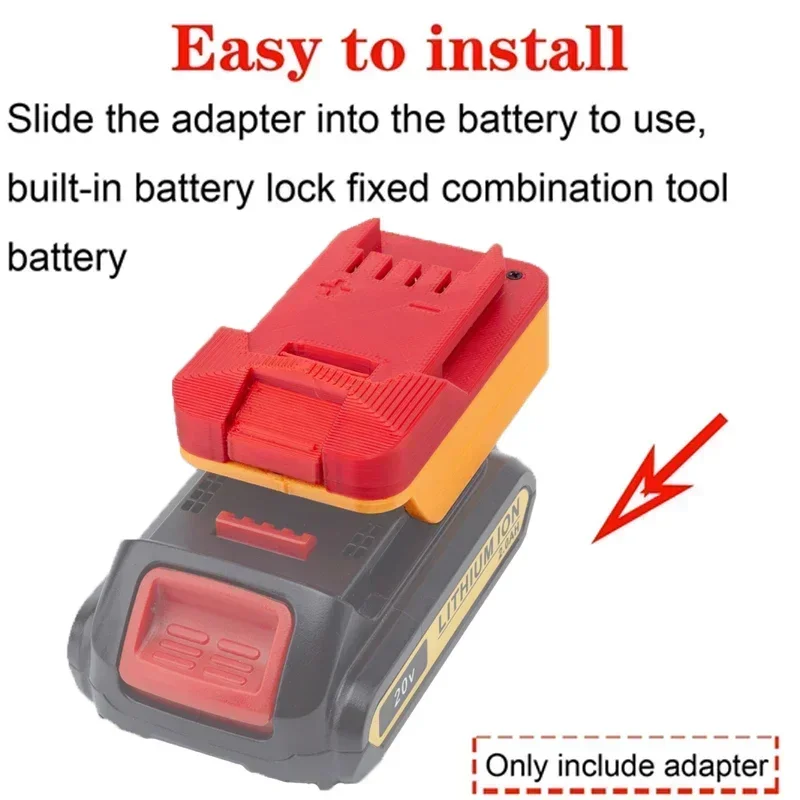 Imagem -04 - Adaptador de Bateria para Dewalt 18 20v Bateria Máxima para Lidl Parkside X20v Li-ion Ferramenta Conversor de Bateria Acessórios de Ferramenta Elétrica