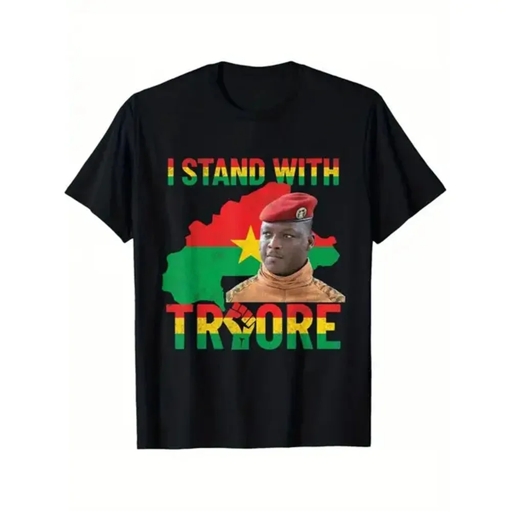 100% Cotton Golf Gift T-Shirt For Men and Women Africa Resistance Thomas Sankara Burkina Faso Ibrahim Traore Unisex T-Shirt