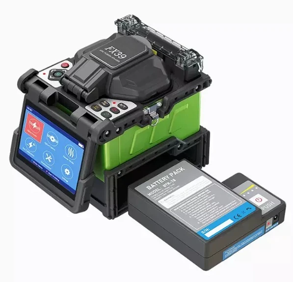 Fiber Fusion Splicer Kit Optical Fiber Splicing Machine with Cleaver Stripper for FTTH Fiber Optic Cable Splicing