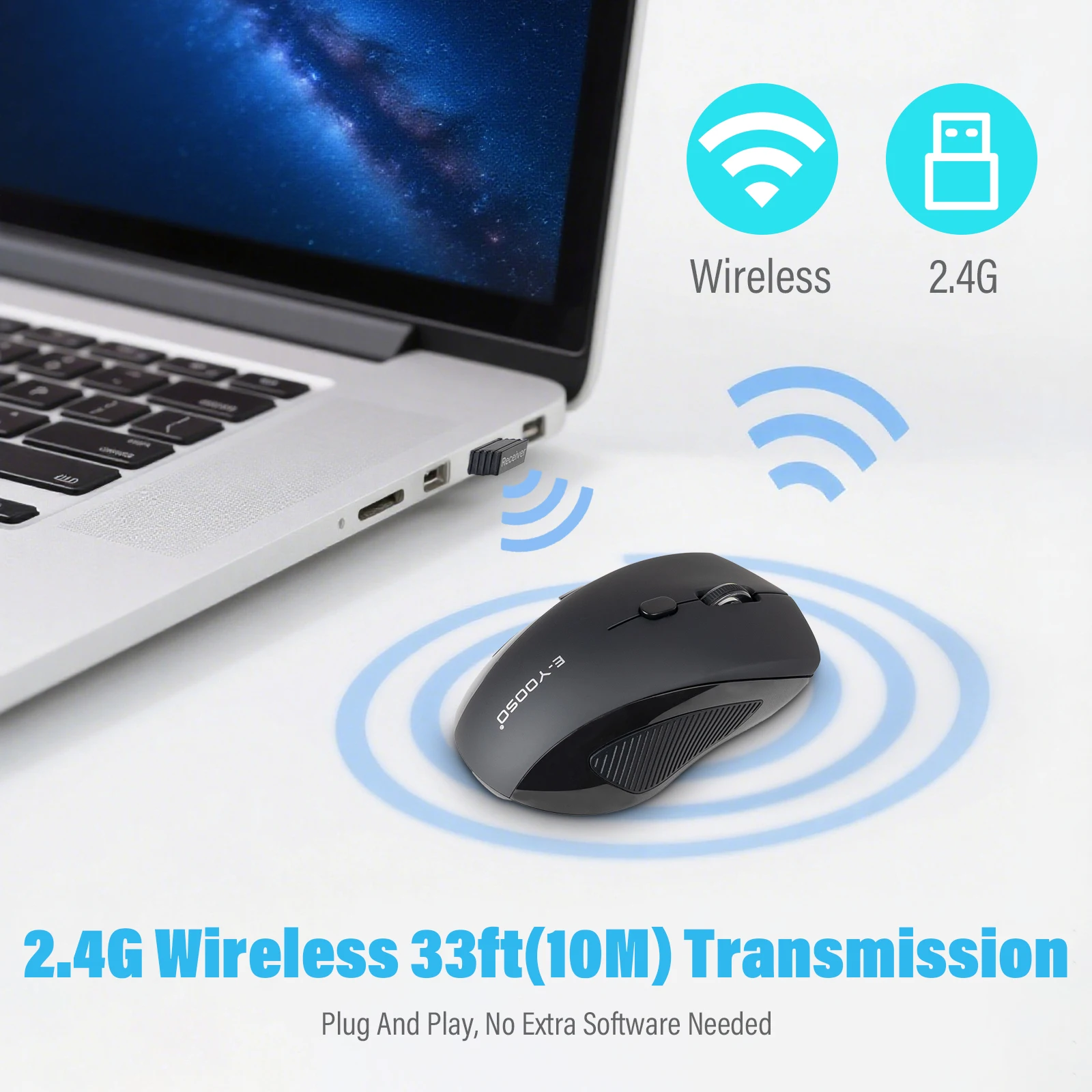 Mouse Wireless FocusOnPC 2.4G, - Mini Wireless Mouse recensione e prezzo