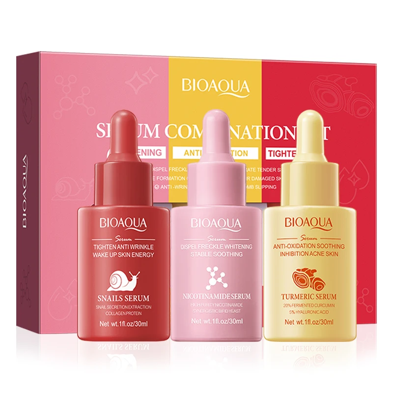 BIOAQUA الكركم الحلزون نيكوتيناميد مصل تبييض الوجه ترطيب المضادة للتجاعيد مكافحة الشيخوخة جوهر الوجه العناية بالبشرة #1
