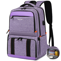 Lunch Backpack Insulated Cooler 15.6 Inches RFID Blocking Laptop Backpack with USB Port Lunch Backpack Lunch Box for Men Women