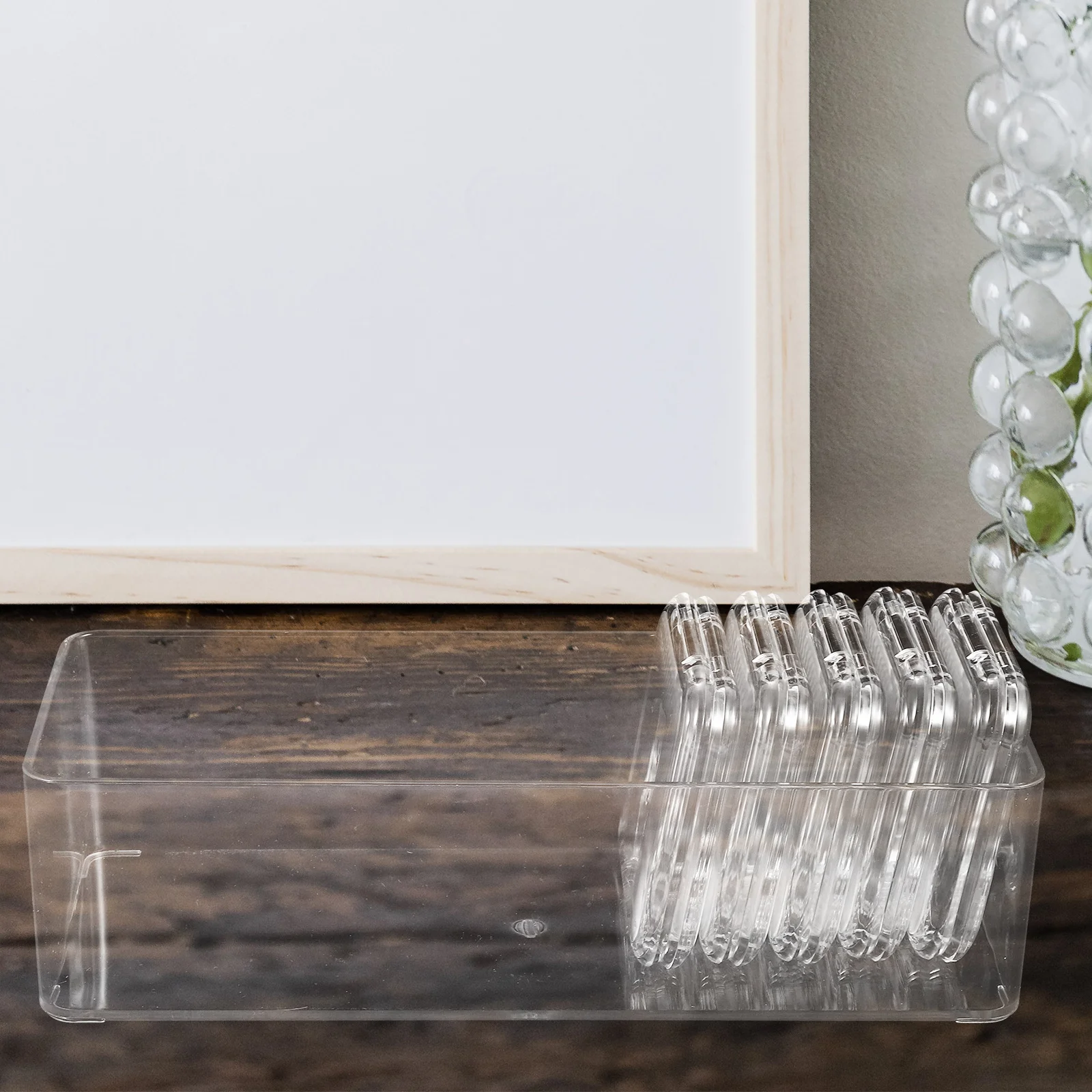 

1Set Badge Storage Organizer Transparent Acrylic Large Pin Display Box Brooch Medal Bracelet Case Acrylic Badge Box