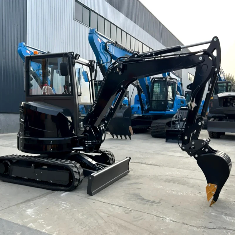 Customized Mini excavator Shandong JiNing production 1.8 tons 2 tons 3.5 tons mini excavator a machine multifunctional Chinese