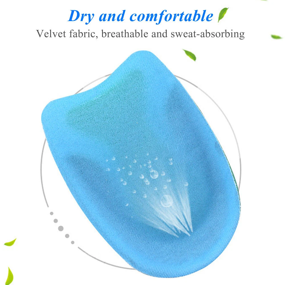 Silikon-Gel-Einlegesohlen für Fersensporn, Plantarfasziitis, Schmerzlinderung, Fersenkappeneinlagen, Kissen zur Höhenverstellung, Schuheinlagen – Detail 5