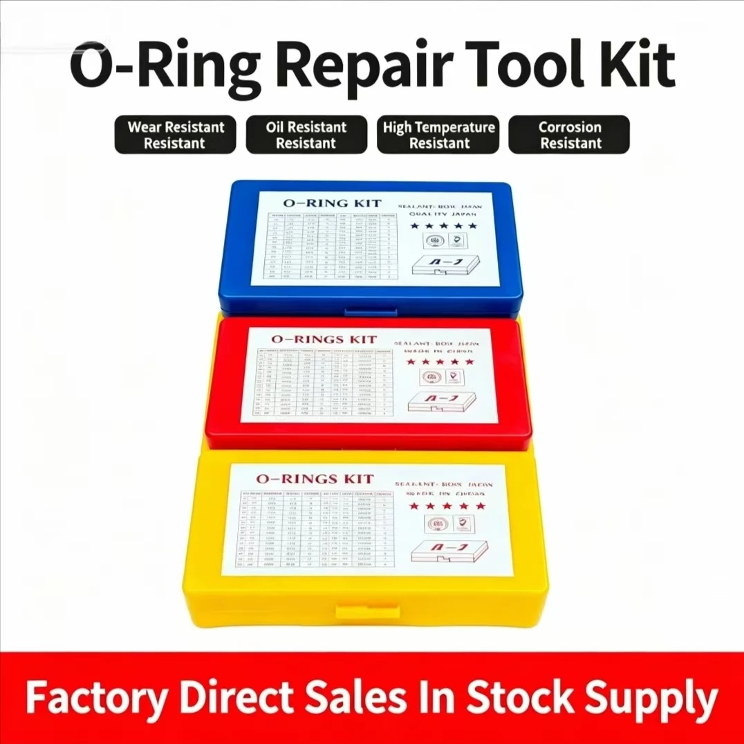O-Ring Kit (Repair Box), Rubber seals, Sealing Rings, NBR, Oil-Resistant and High-Temperature Resistant,  for Automotive Sealing