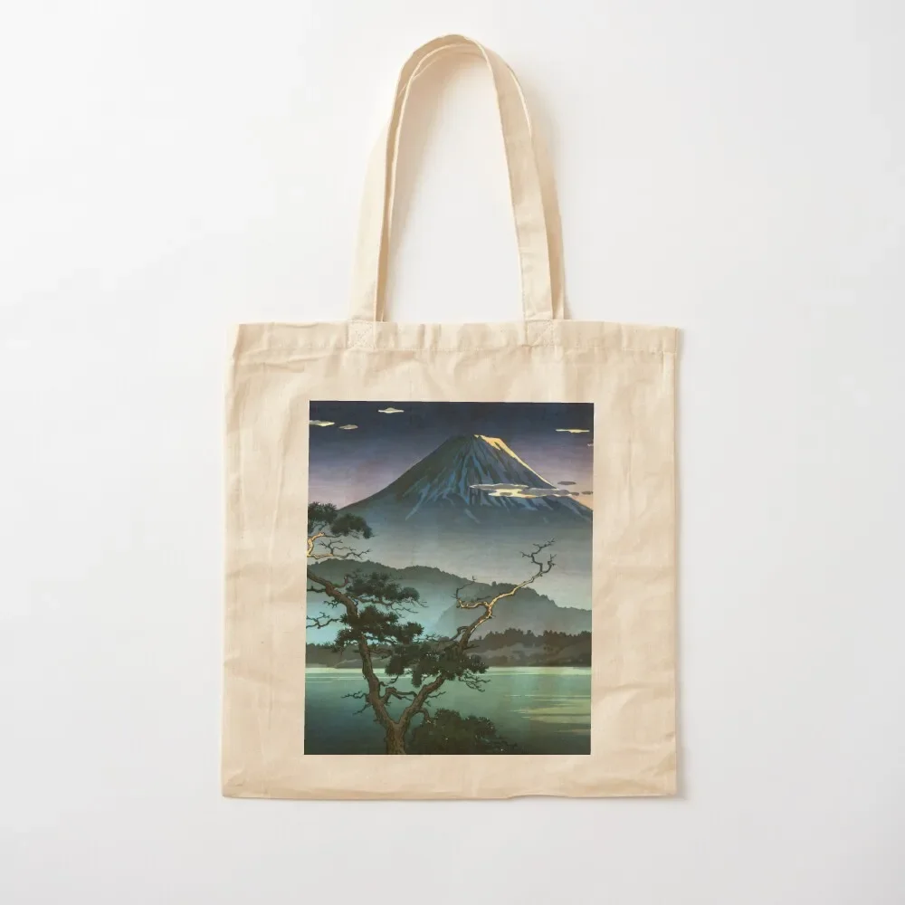 Tsuchiya Koitsu - Mount Fuji evening view from Lake Sai Tote Bag female bag Cloth bag