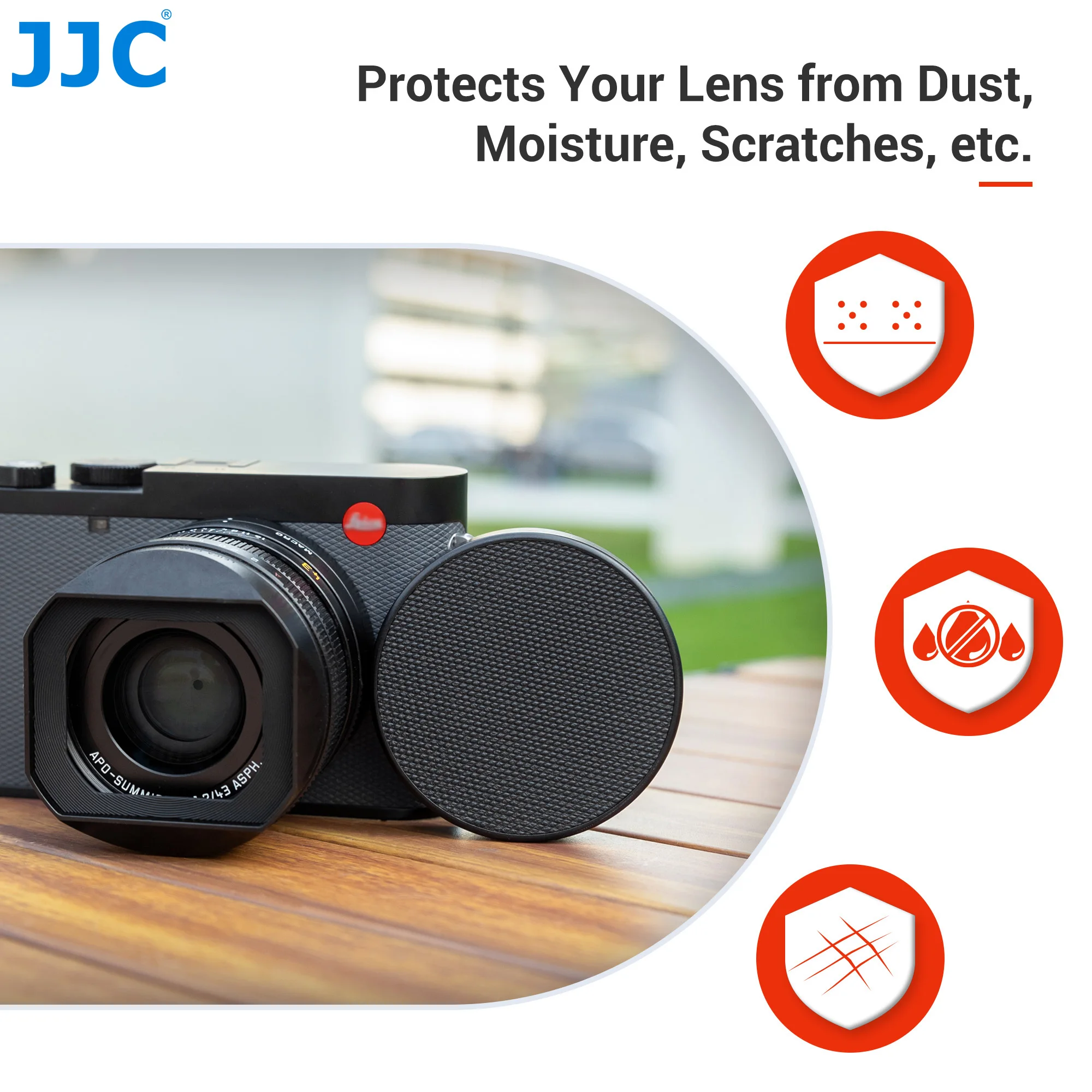 Легкая крышка объектива JJC для Leica Q3 43 Q3 Q2 Q-P, крышка объектива из алюминиевого сплава, защита от царапин, пыленепроницаемые аксессуары для камеры