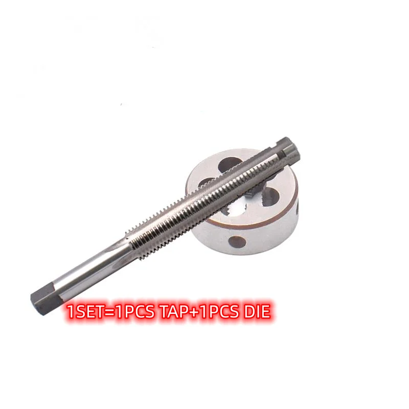 1 Set Left hand Trapezoidal tap and Die set TR 8 10 12 14 16 X1.5 X2 X3 X4 Thread Screw tr taps Round Threading Dies