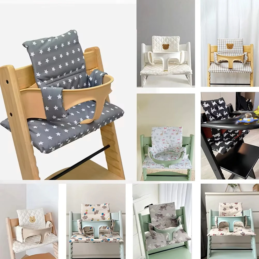 Baby high chair mat Four seasons travel portable non-slip integrated mat Baby eating long chair accessories
