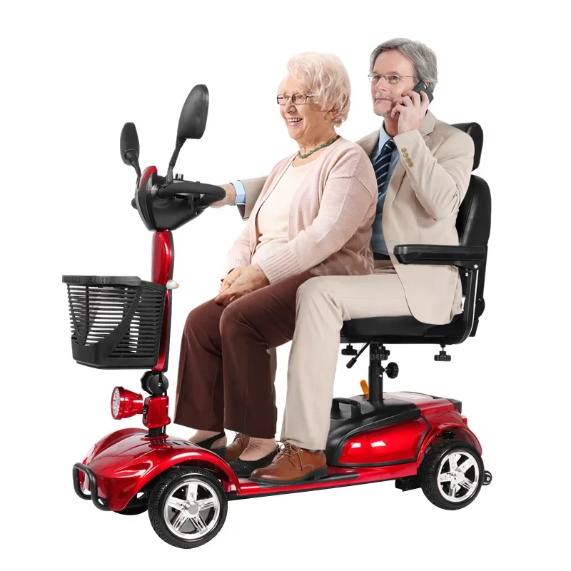 Factory Elderly 4 Wheels Elder Scooter for adults Handicap Folding Foldable handicapped Electric Mobility Scooter