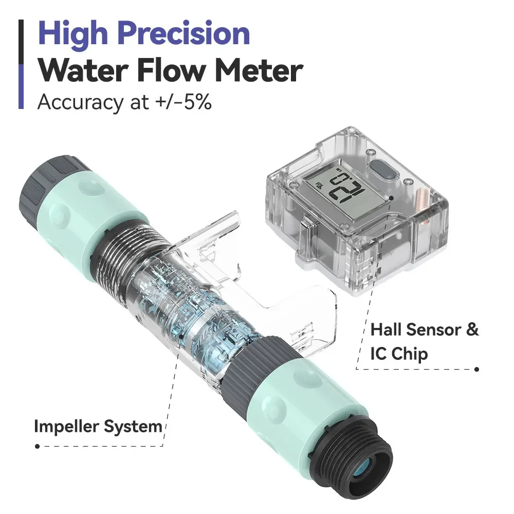 Home Garden Water Flow Meter Solenoid Mobile Phone Application Intelligent Controller Flow Valve