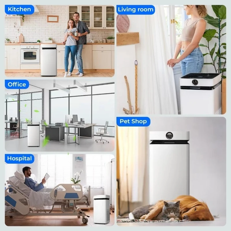 Purificadores de ar reutilizáveis laváveis Airdog para casa com remoção de odores de cães e gatos de animais de estimação