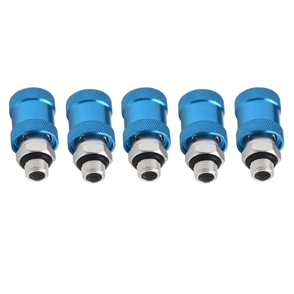 5Pcs HSV-06 HSV-08 HSV-10 HSV-15 Pneumatic Hand Slide Valve Flow Control Manual Switch  G1/8 1/4 3/8 1/2 For BSPT Thread