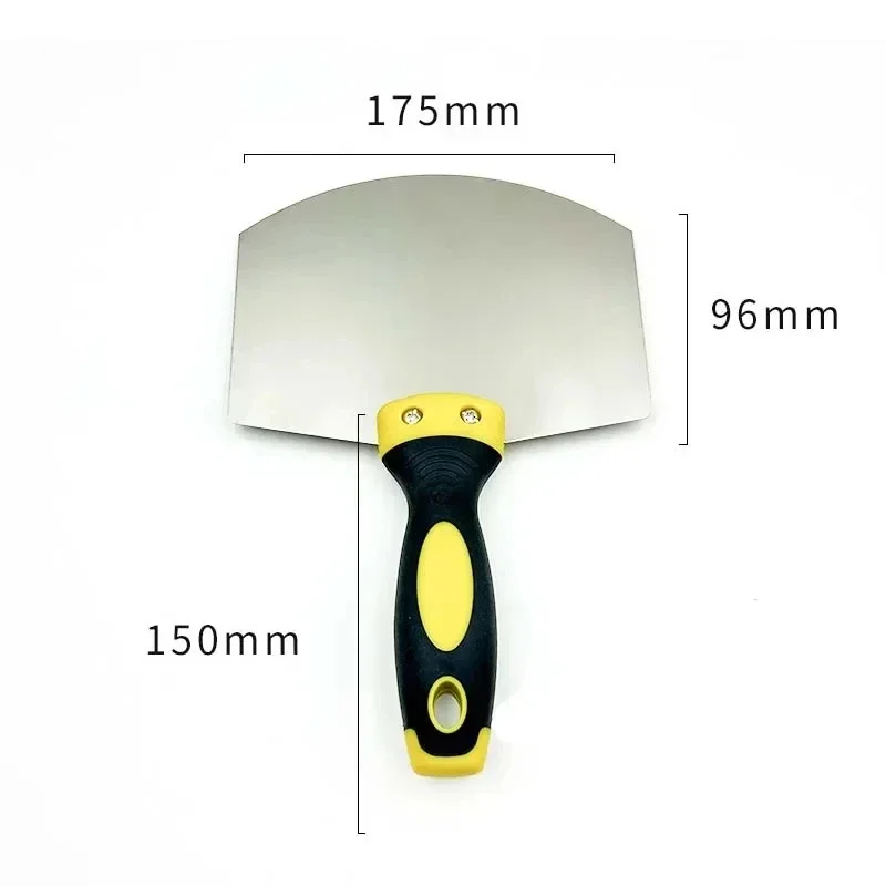 1pcs Stainless Steel Wall Paint Plaster Shovel Putty Knife Scraper Blade Paint Feeder Filling Spatula Construction Tools