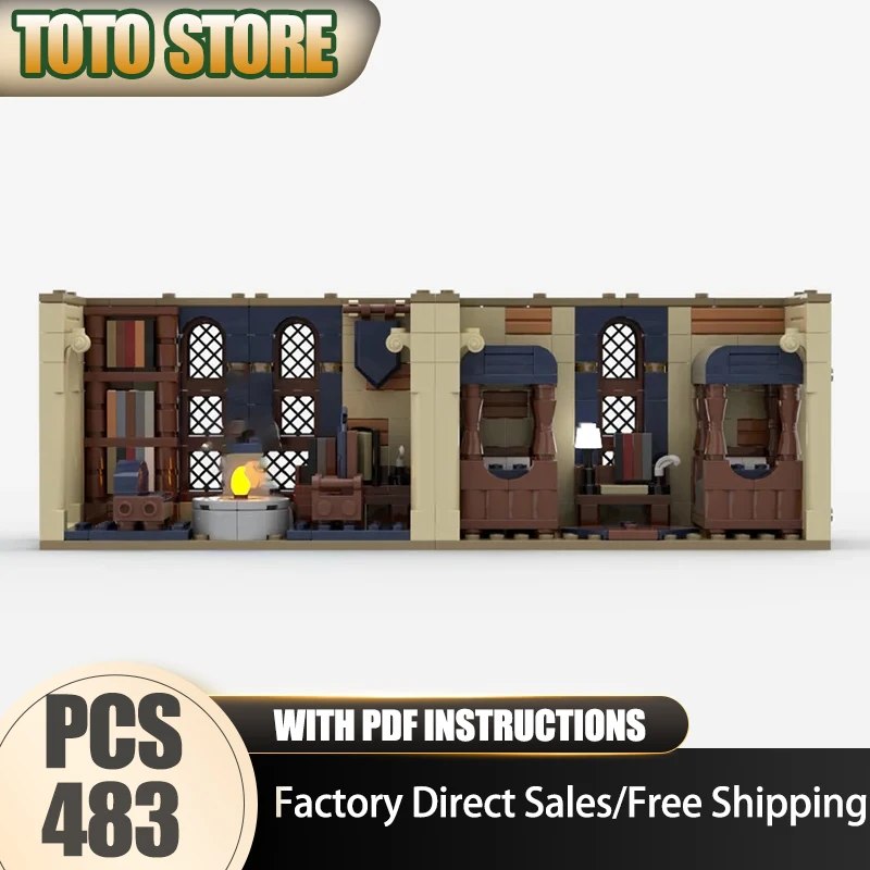 

Moc Building Blocks Common Room Set Model Technology Bricks DIY Assembly Popular Movie Model Toys Construstion Set Gifts