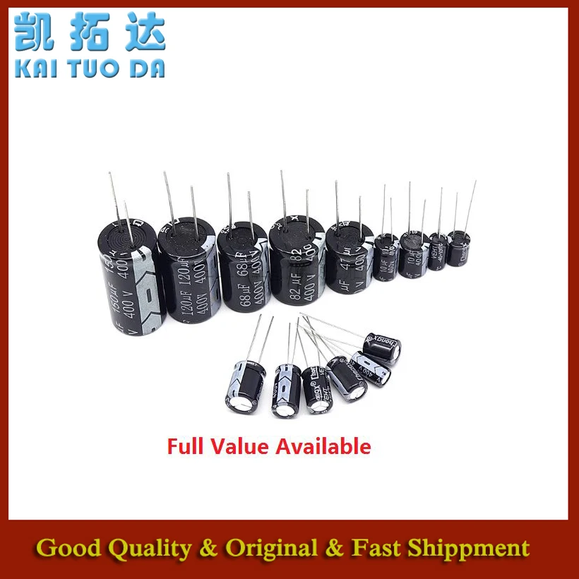 5PCS 22UF 33UF 47UF 68UF 82UF Aluminum Electrolytic Capacitor Kit 450V 100UF 400V 150UF 1UF 2.2UF 3.3UF 4.7UF 6.8UF 10UF 15UF view 3