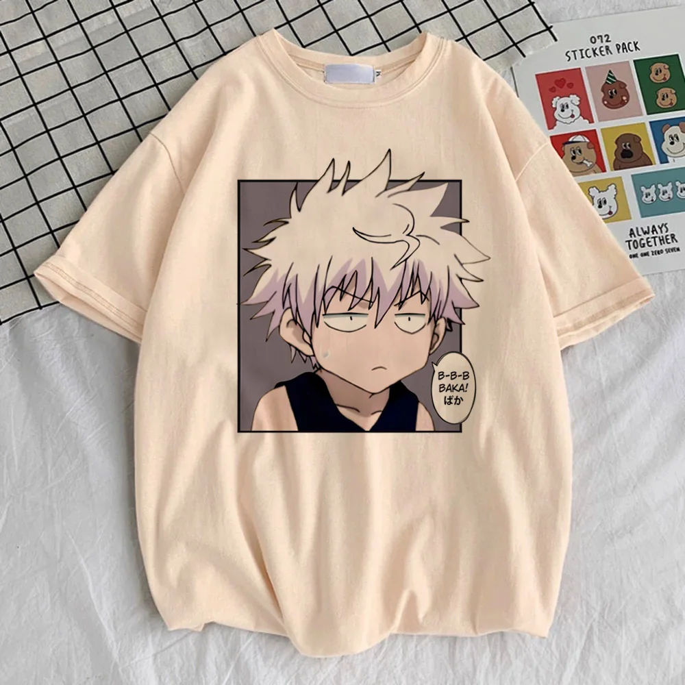 

Hunter x Hunter Killua Zoldyck Hisoka Kurapika Gon top tees female Colorful Grunge top tees Trendy harajuku korean clothes