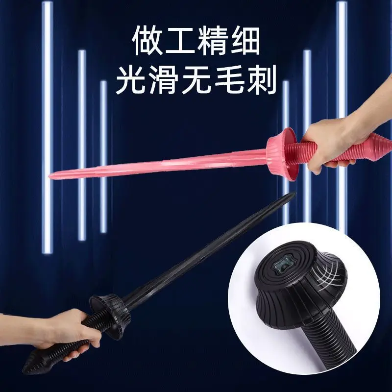 Populair 3D-geprint intrekbaar zwaard voor kinderen die spiraal en krimpt, Samurai-mes zwaartekrachtwortelmes, klein kinderspeelgoed