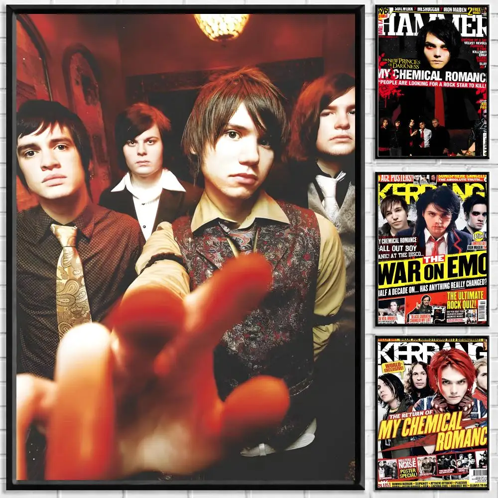 Band Panic! At The Disco Poster Self-adhesive Art Waterproof Paper Sticker Coffee House Bar Room Wall Decor