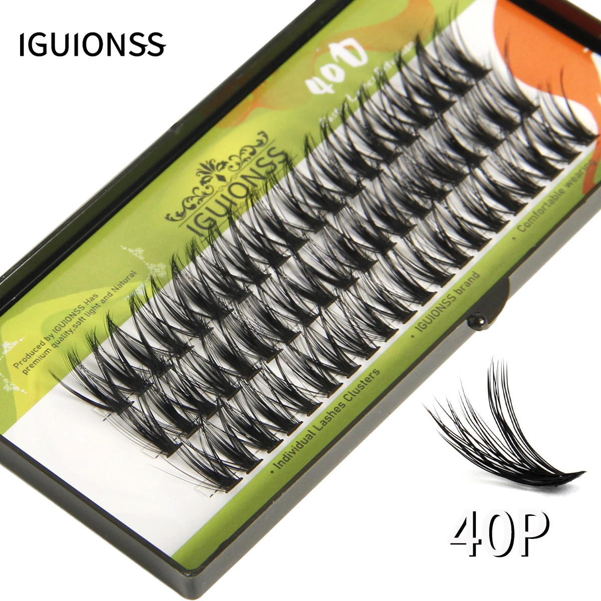 30D/40D/60D/80D DIY Eyelash Extension Lash clusters C/D/dd Curl 8/10/12/14/16mm Tray Melt Flare Lashes Natural Individual Lash