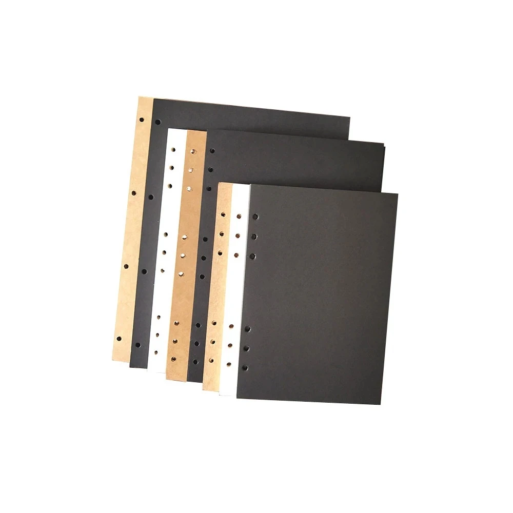 Album Supporting Thick Inner Page A5 Thick Cardboard Inner Core A4 B5 Kraft Paper White Black Card 15 Sheets Album Plus Page